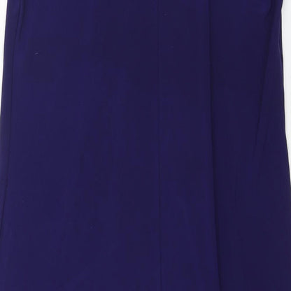 Jones Wear Womens Purple Polyester Shift Size 8 Scoop Neck Pullover