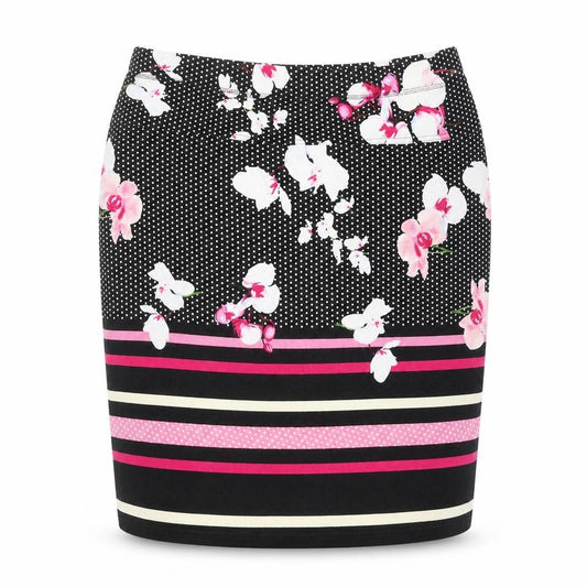 Eugen Klein Womens Black Geometric Polyester Straight & Pencil Skirt Size 32 in