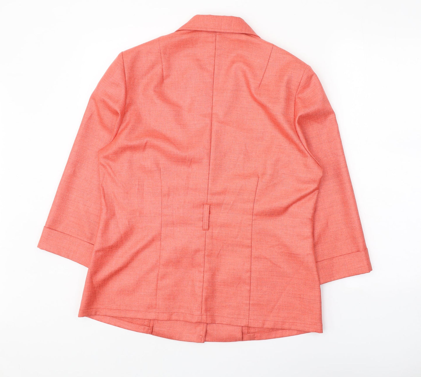 Sommermann Womens Pink Polyester Jacket Blazer Size 12