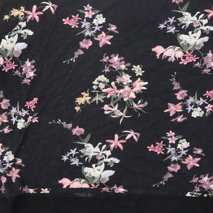 Per Una Womens Black Geometric Viscose Basic Blouse Size 14 Round Neck