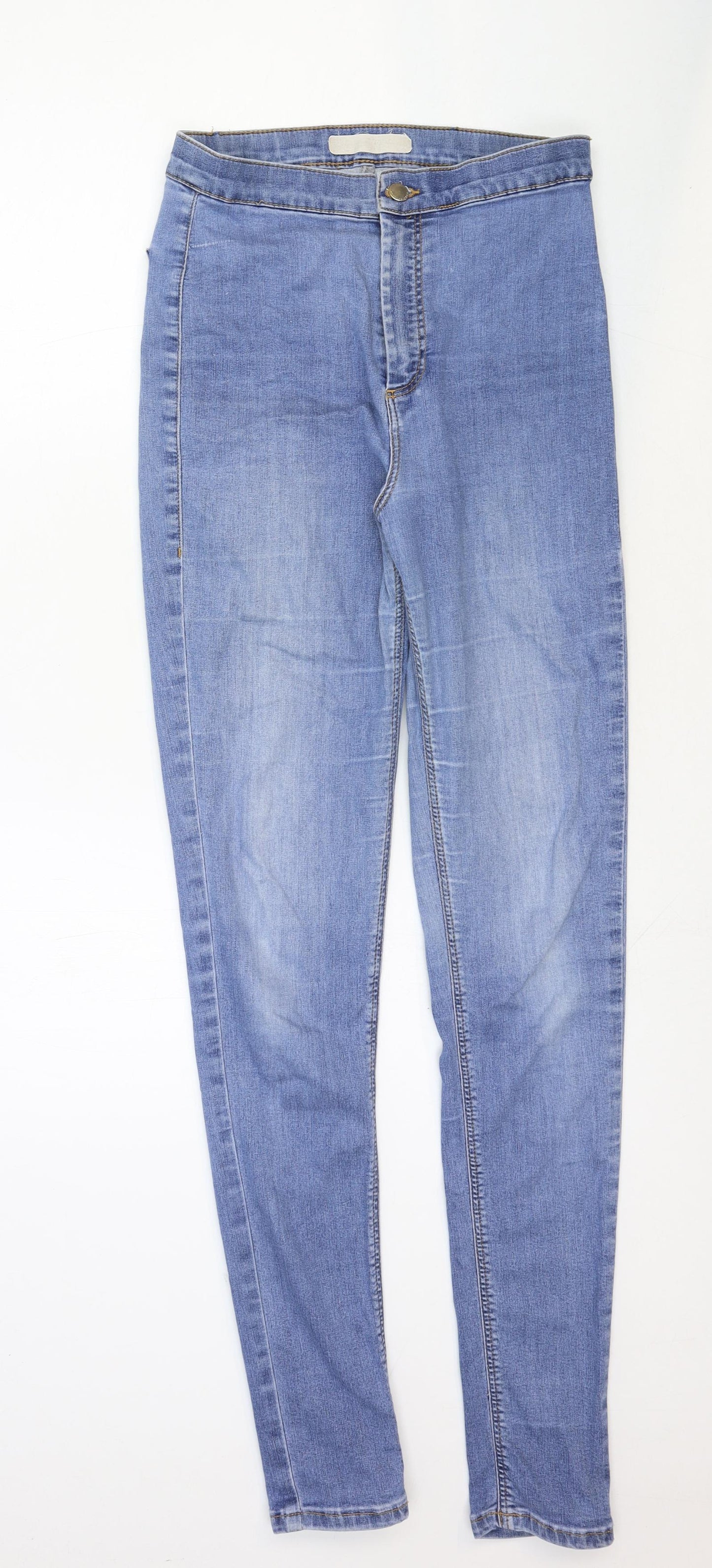 Preworn Womens Blue Cotton Jegging Jeans Size 28 in Regular Button