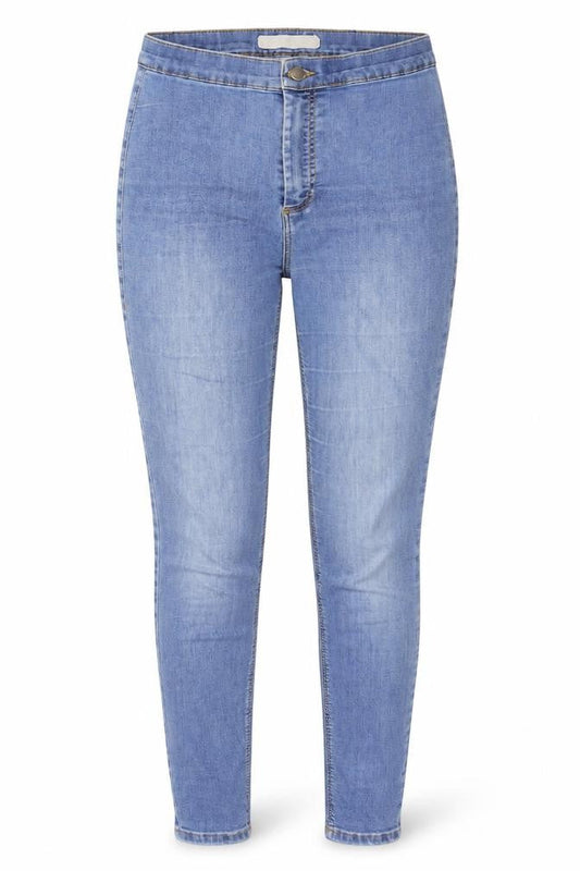 Womens Blue Cotton Jegging Jeans Size 28 in Regular Button