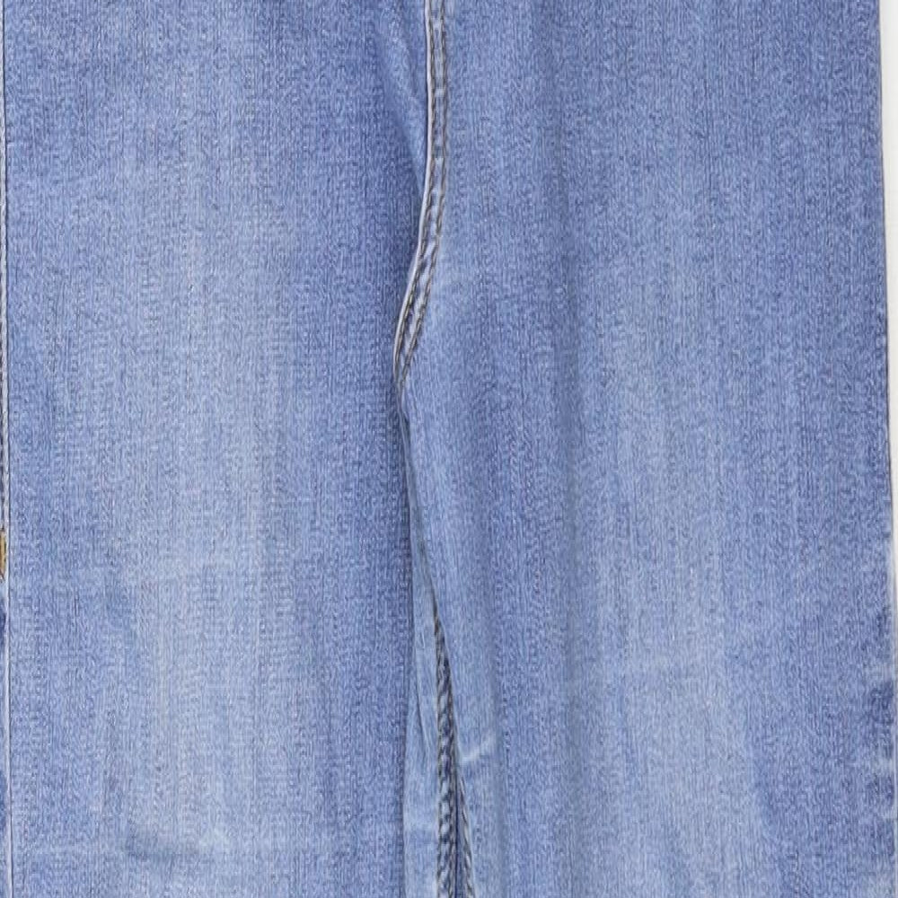 Preworn Womens Blue Cotton Jegging Jeans Size 28 in Regular Button