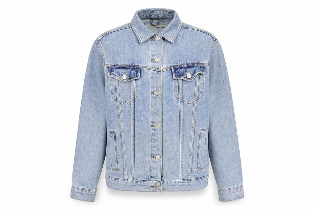 6 Womens Blue Jacket Size S Button