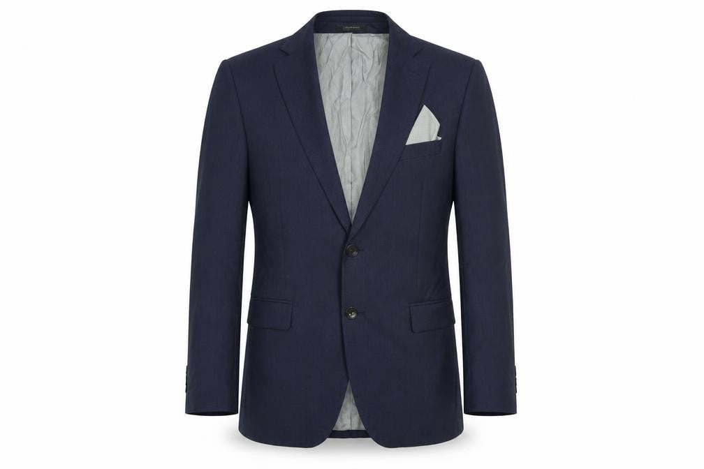 Zara Mens Blue Viscose Jacket Suit Jacket Size 38 Regular