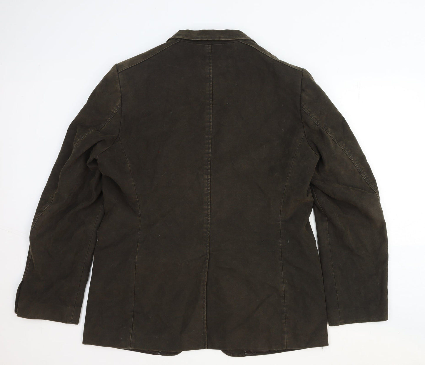Cedarwood State Mens Brown Polyester Jacket Blazer Size 44 Regular