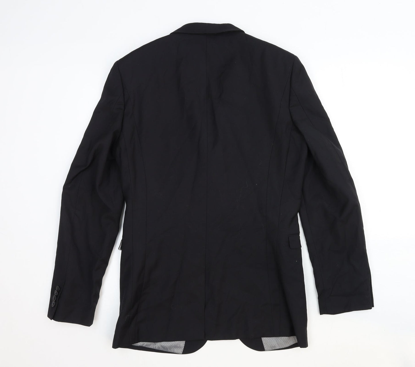NEXT Mens Black Wool Jacket Suit Jacket Size 36 Regular