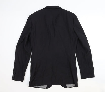 Next Mens Black Wool Jacket Suit Jacket Size 36 Regular