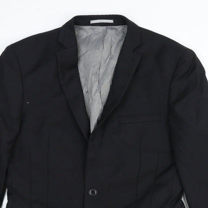 Next Mens Black Wool Jacket Suit Jacket Size 36 Regular