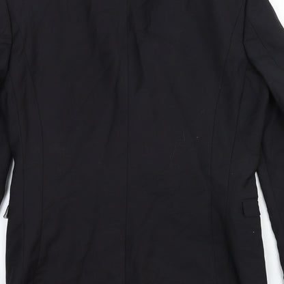 Next Mens Black Wool Jacket Suit Jacket Size 36 Regular