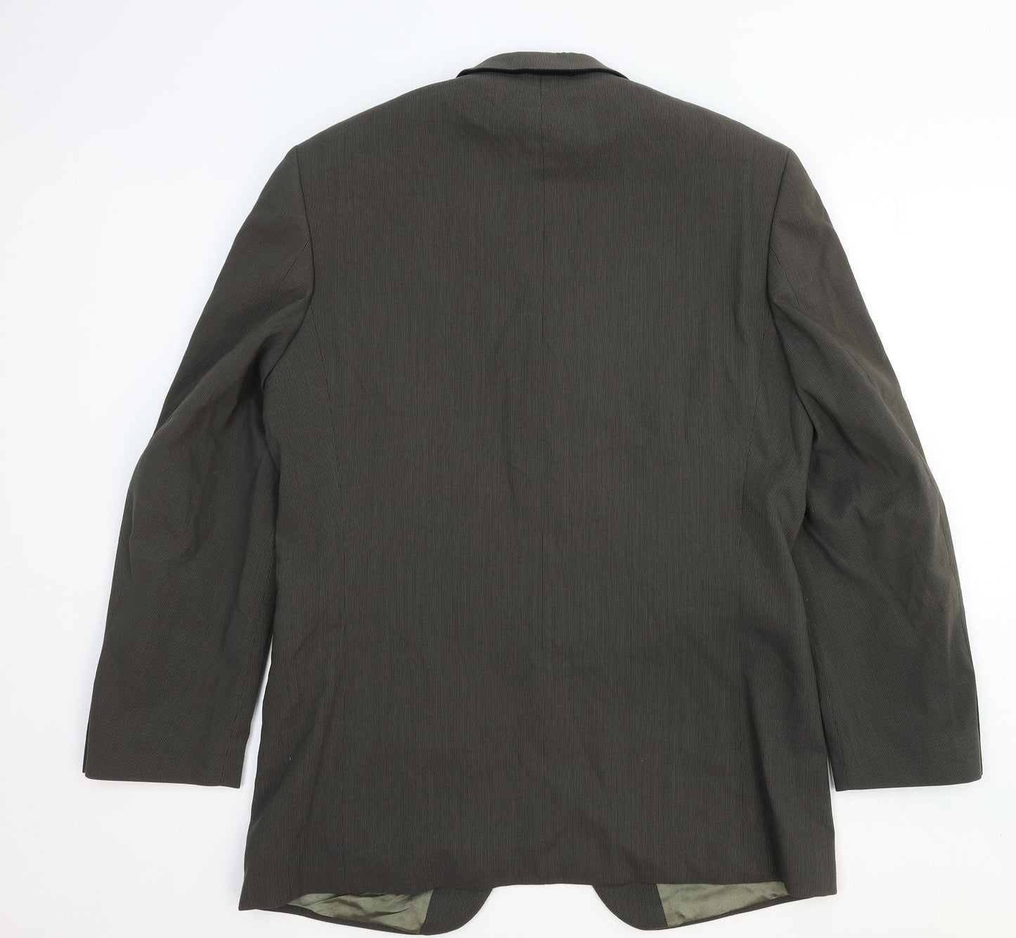 Van Kollem Mens Green Wool Jacket Suit Jacket Size 44 Regular