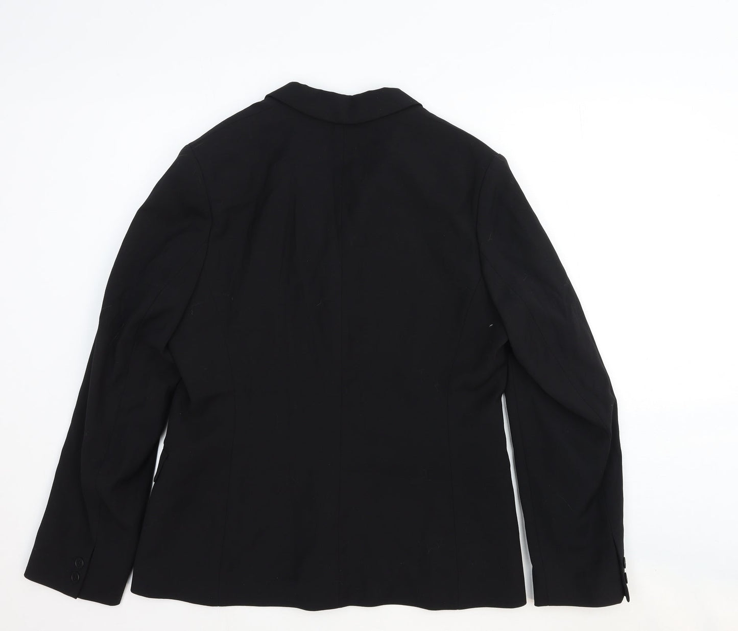 Country Road Womens Black Wool Jacket Suit Jacket Size 12