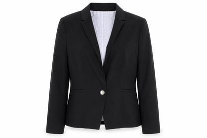 Caroll Womens Black Wool Jacket Suit Jacket Size 10