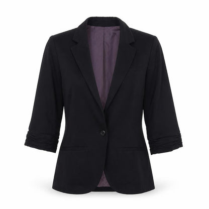 Topshop Womens Black Wool Jacket Blazer Size 6