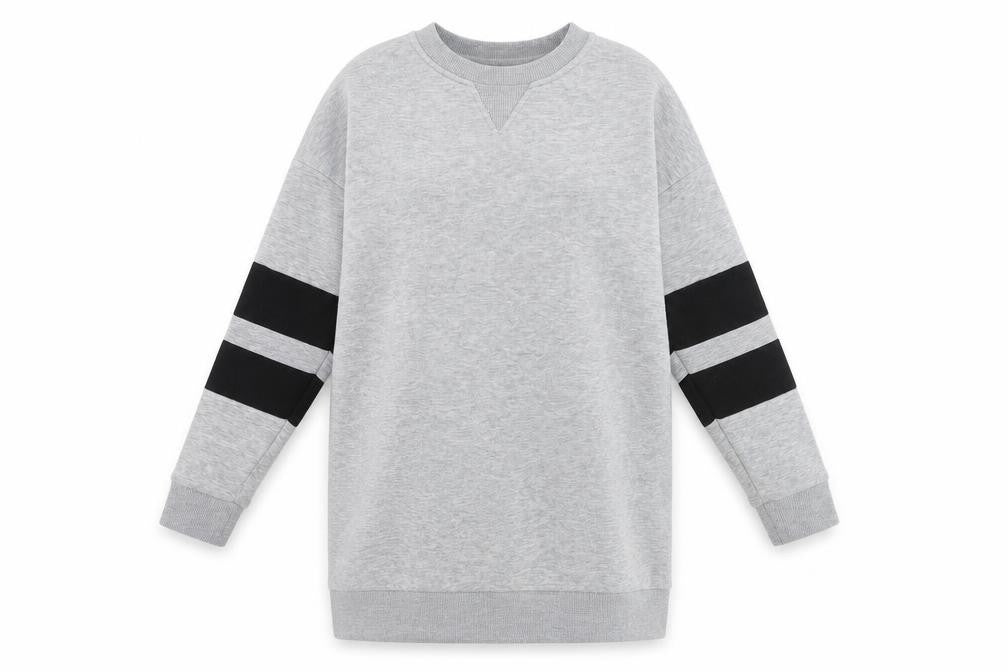 Topshop Womens Grey Cotton Pullover Sweatshirt Size 8 Pullover