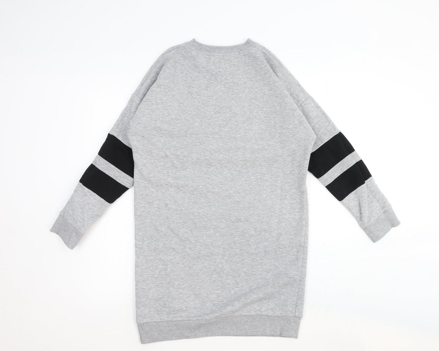 Topshop Womens Grey Cotton Pullover Sweatshirt Size 8 Pullover