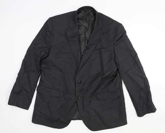 Marks and Spencer Mens Grey Wool Jacket Suit Jacket Size 44 Regular