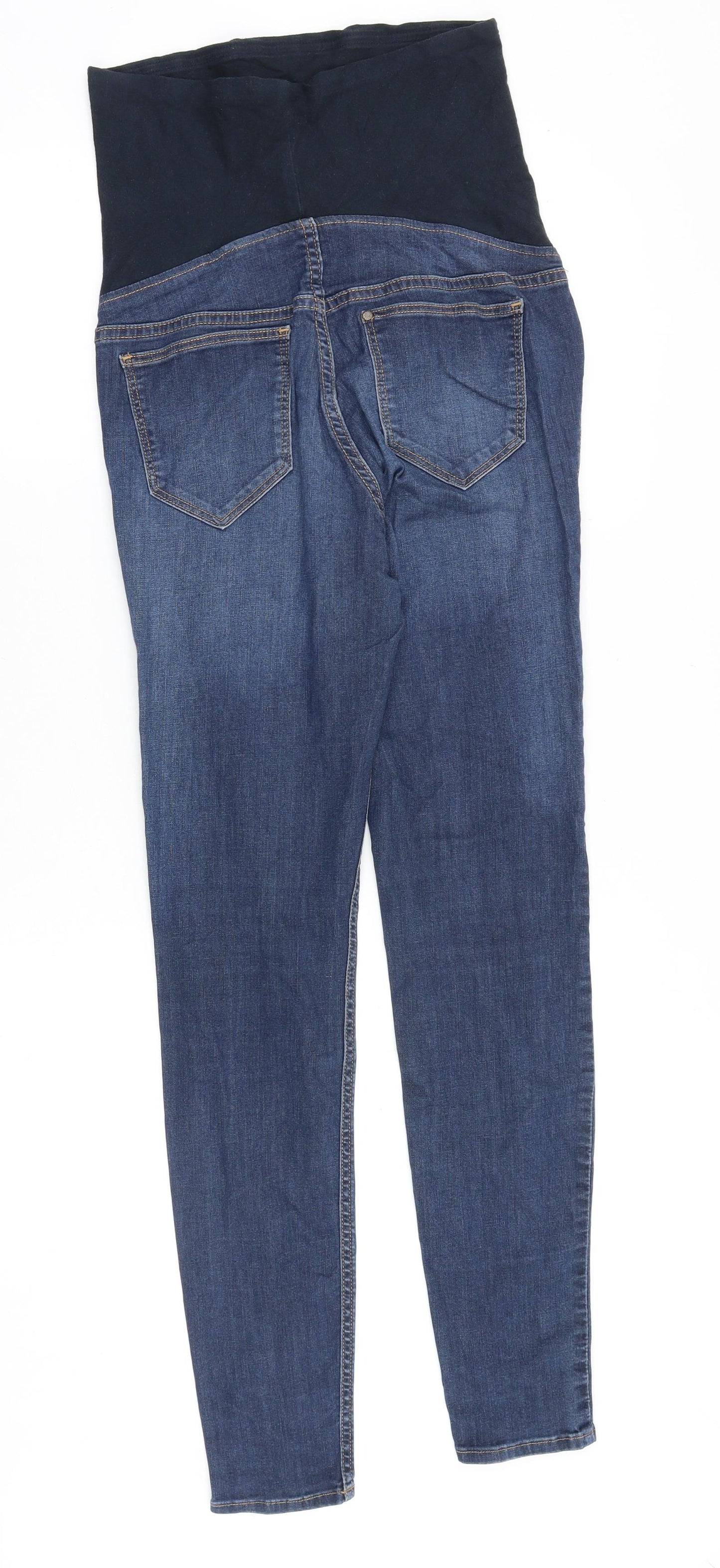H&M Womens Blue Cotton Skinny Jeans Size 10 Slim