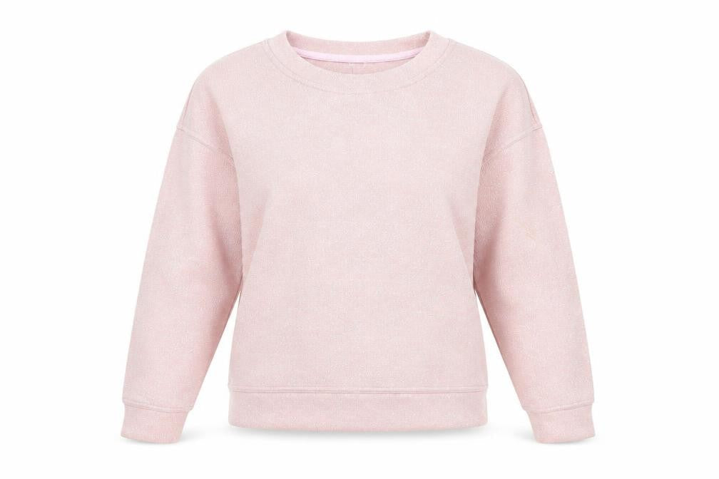 Topshop Womens Pink Polyester Pullover Sweatshirt Size 4 Pullover