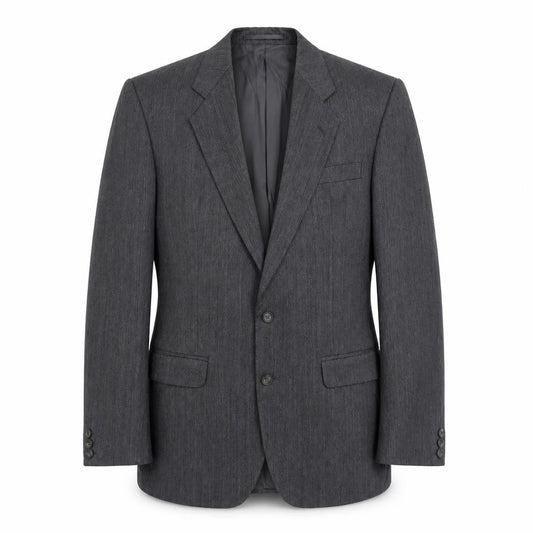The Label Mens Grey Cotton Jacket Suit Jacket Size 40 Big & Tall