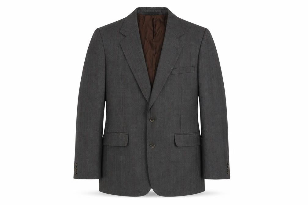Chatsworth Mens Grey Polyester Jacket Suit Jacket Size 40 Regular