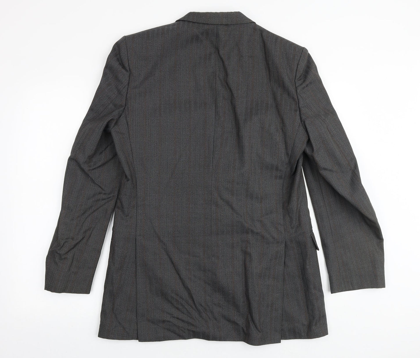 Chatsworth Mens Grey Polyester Jacket Suit Jacket Size 40 Regular