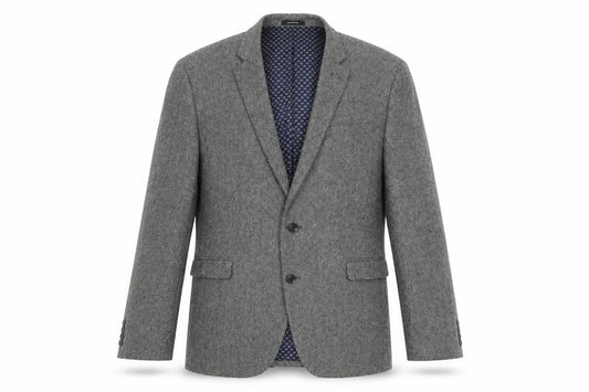 Cedarwood State Mens Grey Wool Jacket Suit Jacket Size L Regular