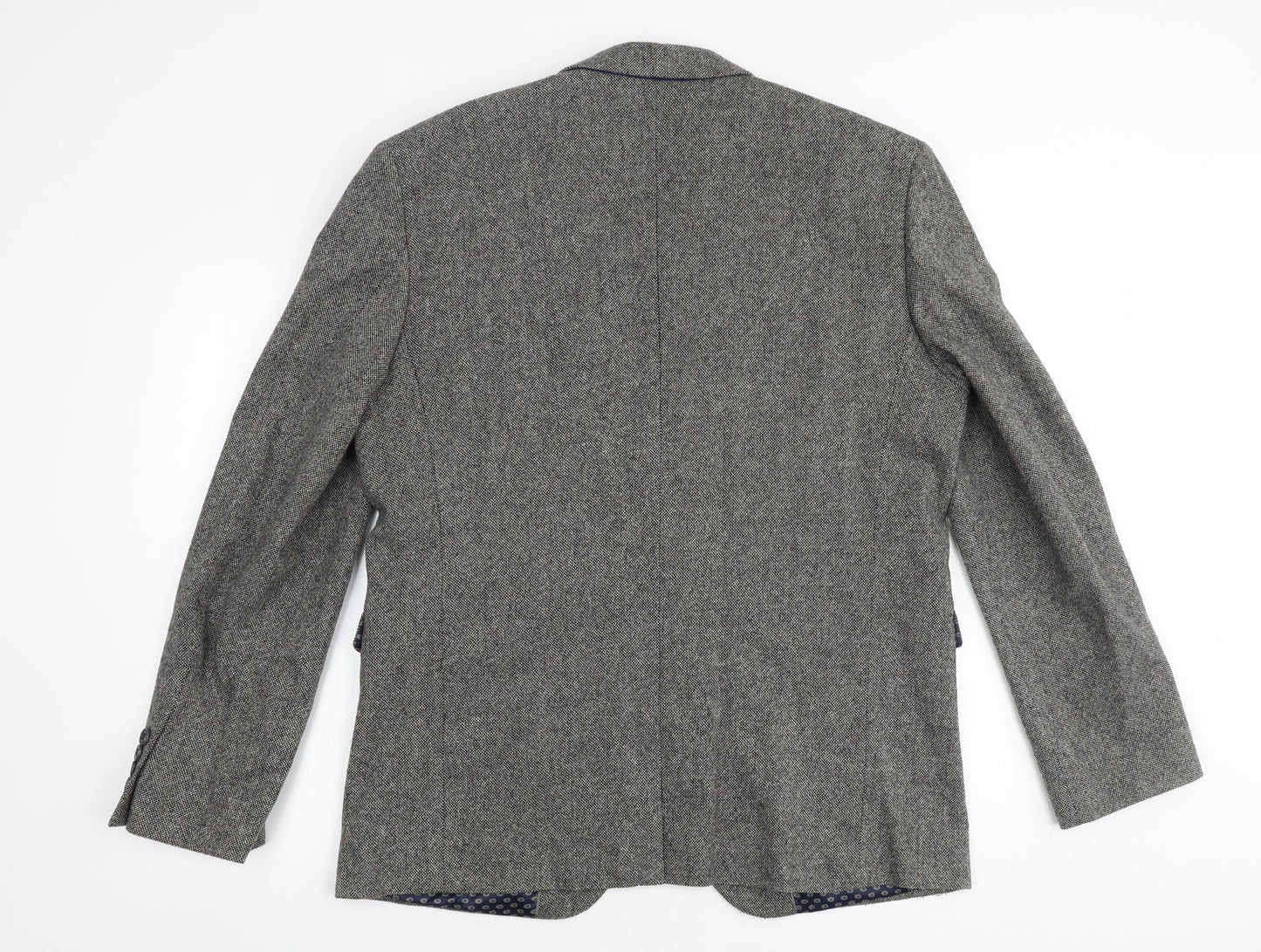 Cedar Wood State Mens Grey Wool Jacket Suit Jacket Size L Regular