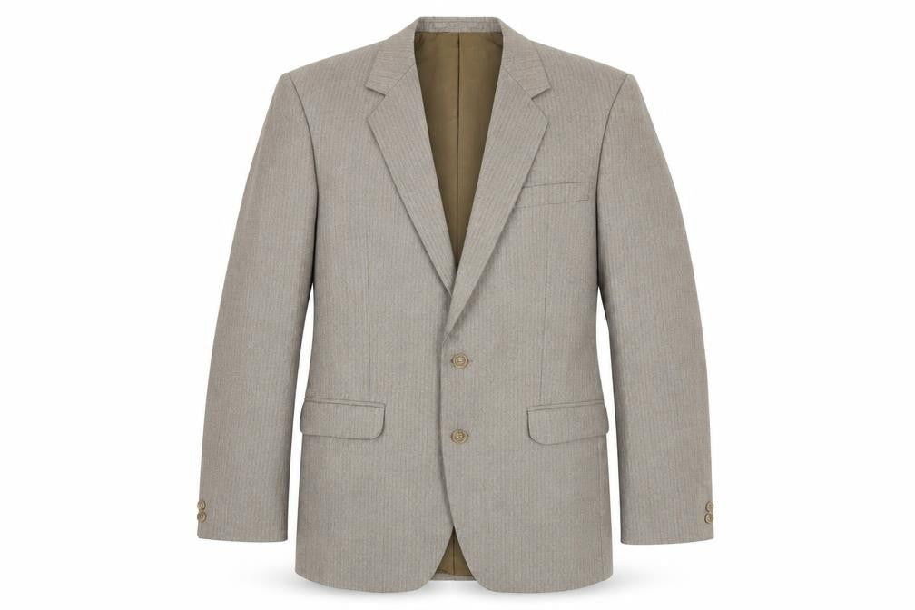 Hepsworth Mens Beige Striped Wool Jacket Suit Jacket Size 38 Regular