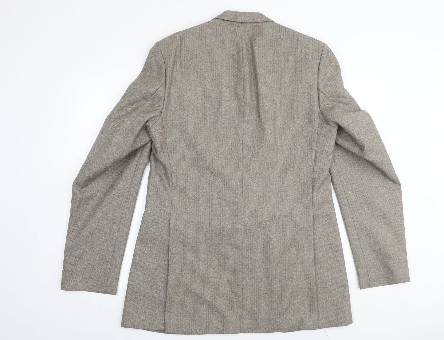 Hepsworth Mens Beige Striped Wool Jacket Suit Jacket Size 38 Regular