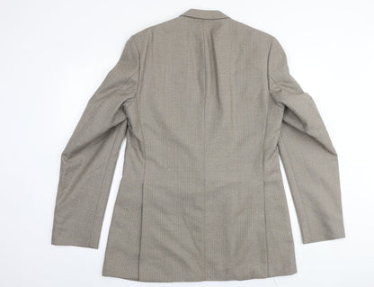 Hepsworth Mens Beige Striped Wool Jacket Suit Jacket Size 38 Regular