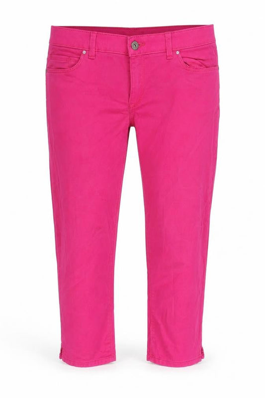EDC Womens Pink Cotton Cropped Jeans Size 32 in Regular Zip