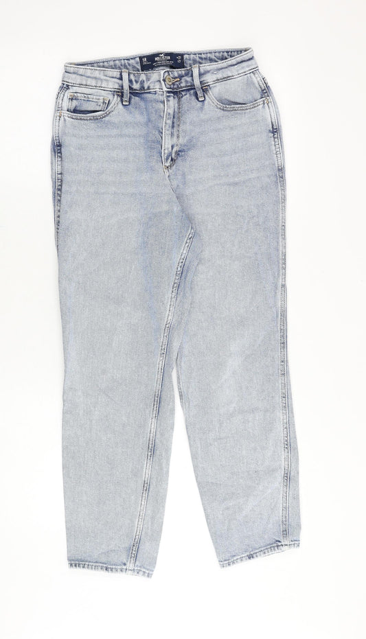 Hollister Womens Blue Cotton Mom Jeans Size 27 in Regular Zip