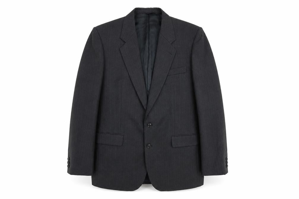 Hugo James Mens Grey Polyester Jacket Suit Jacket Size 42 Regular