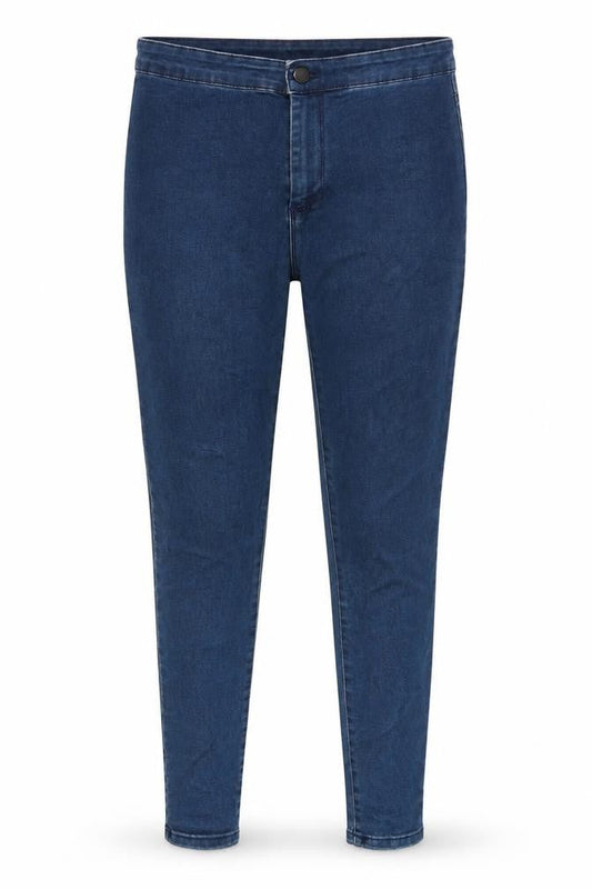 Denim & Co. Womens Blue Cotton Skinny Jeans Size 12 Slim Zip