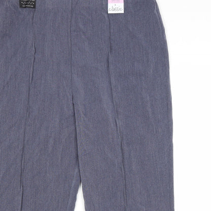 Classics Womens Grey Polyester Trousers Size 22 L22 in Regular