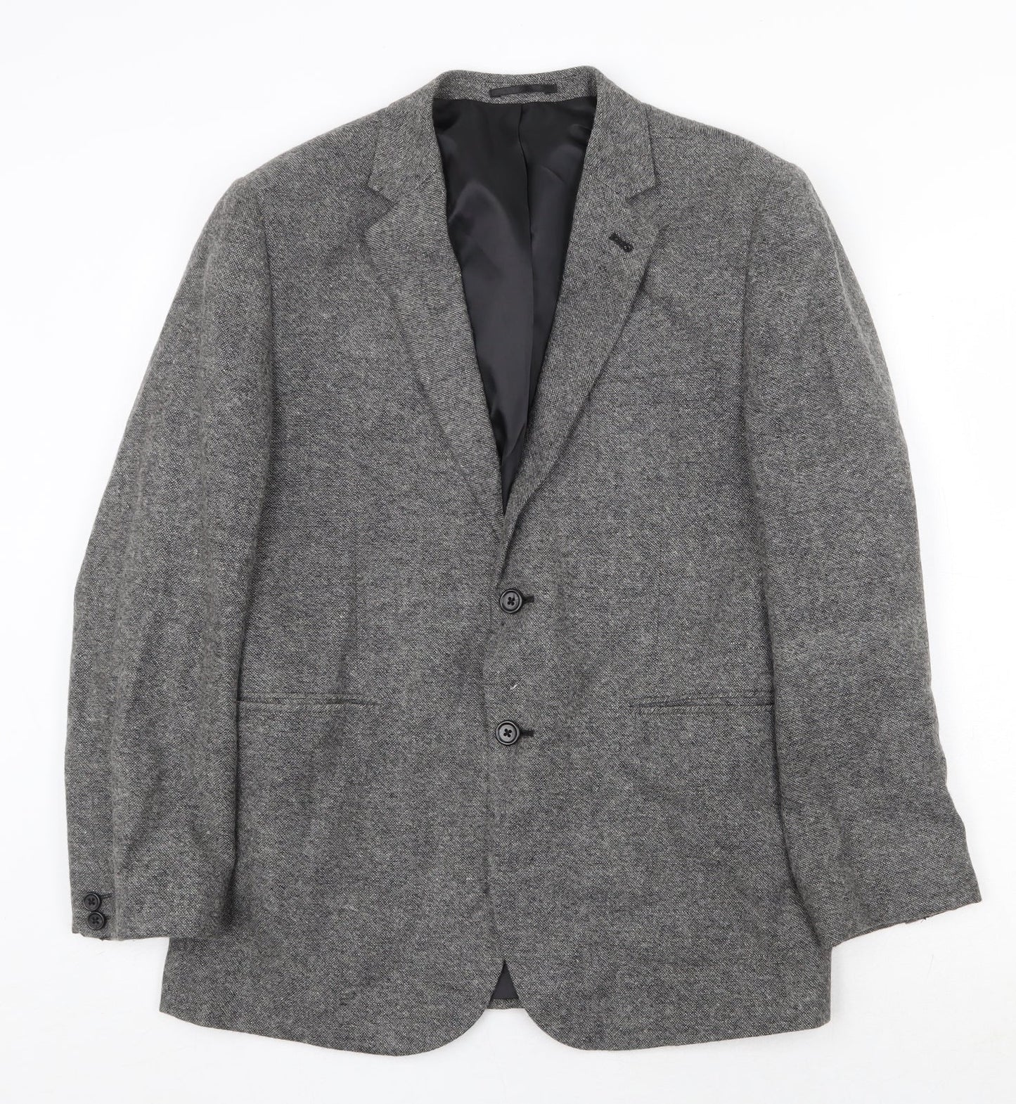 Cedar Wood State Mens Grey Acrylic Jacket Blazer Size M Regular
