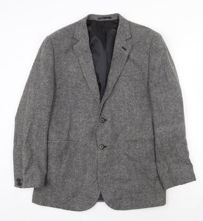 Cedarwood State Mens Grey Acrylic Jacket Blazer Size M Regular