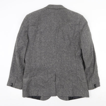 Cedarwood State Mens Grey Acrylic Jacket Blazer Size M Regular