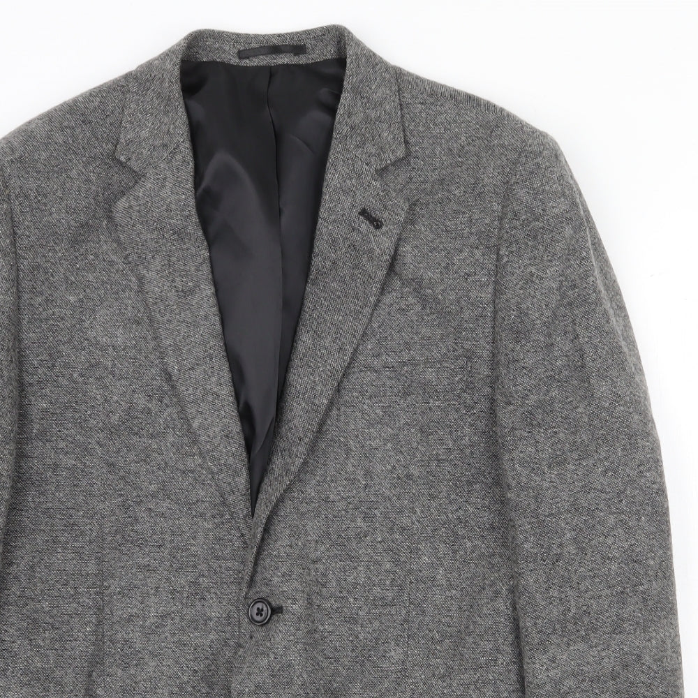 Cedar Wood State Mens Grey Acrylic Jacket Blazer Size M Regular