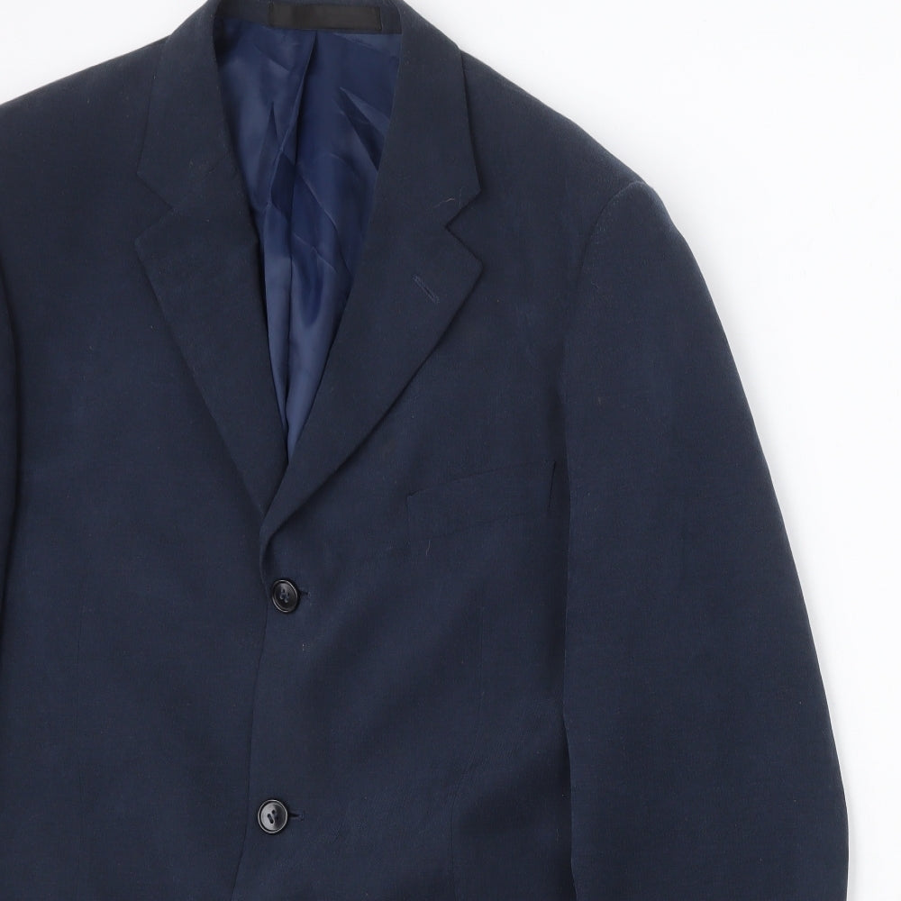 Marks and Spencer Mens Blue Polyester Jacket Suit Jacket Size 40 Regular