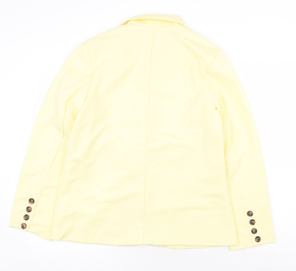 Preworn Womens Yellow Jacket Blazer Size M Button