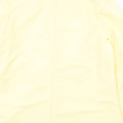 Preworn Womens Yellow Jacket Blazer Size M Button