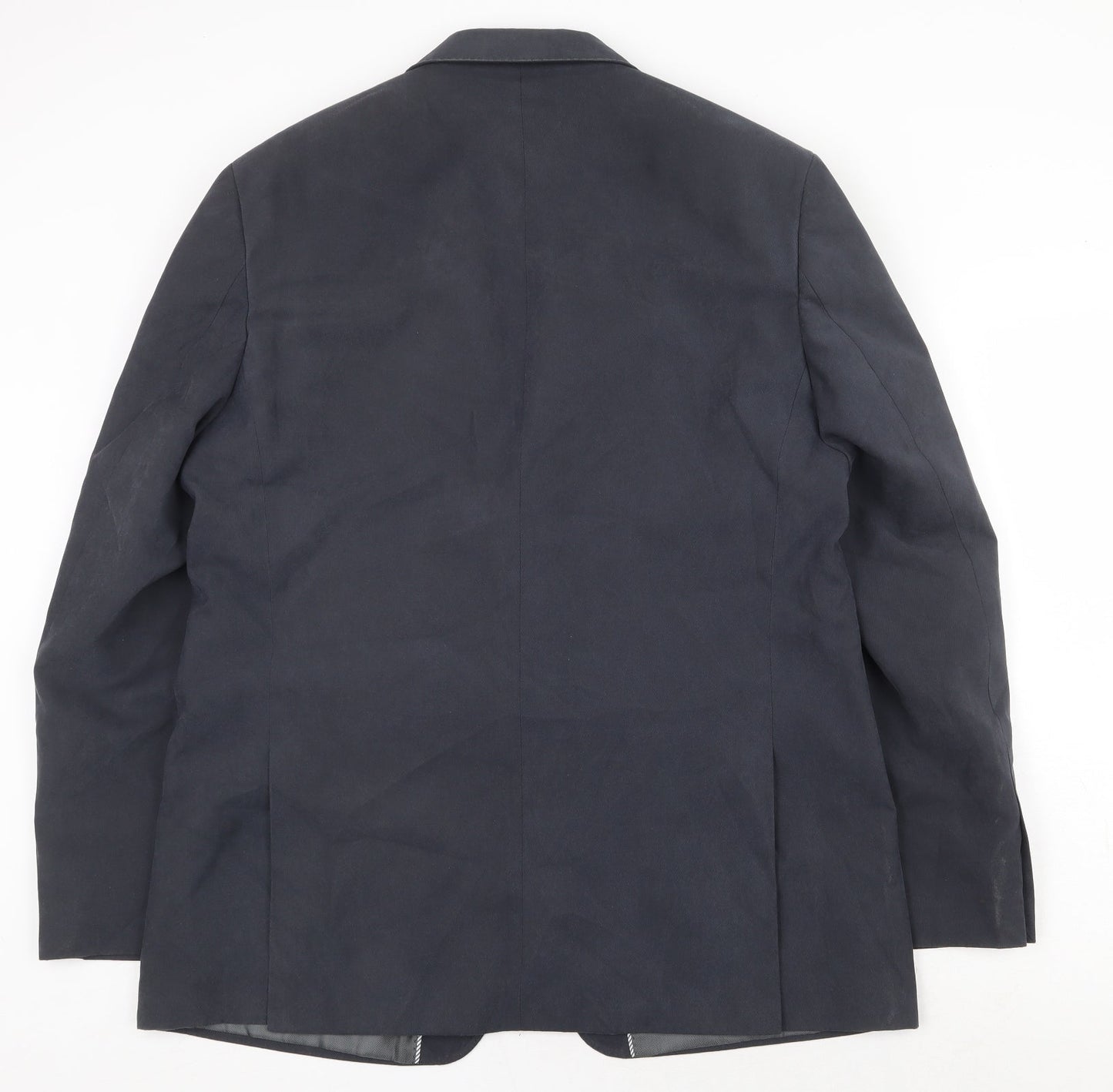 Marks and Spencer Mens Blue Polyester Jacket Suit Jacket Size 44 Regular
