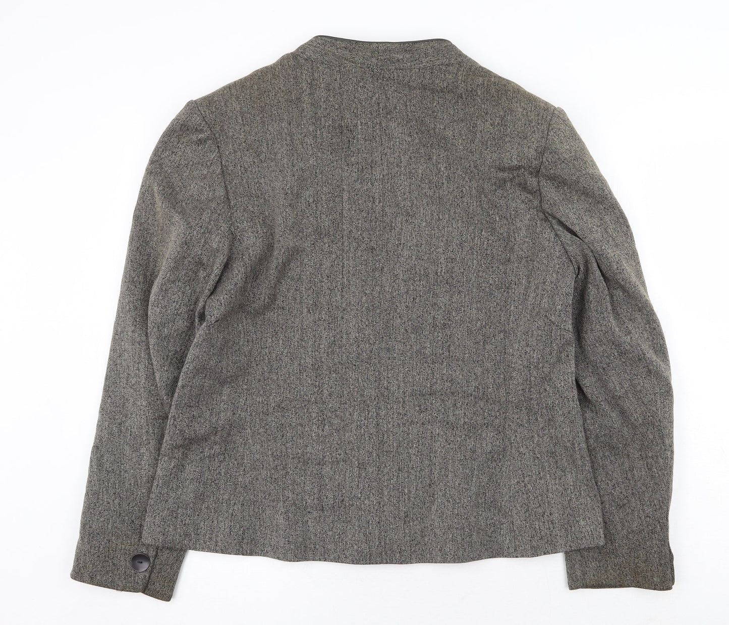 Debenhams Womens Grey Jacket Blazer Size 16 Button