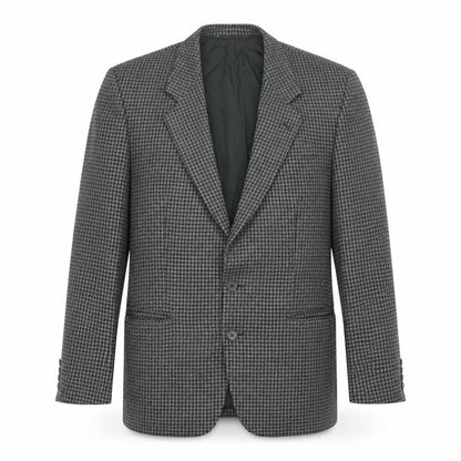 Hugo James Mens Grey Geometric Wool Jacket Blazer Size 40 Regular