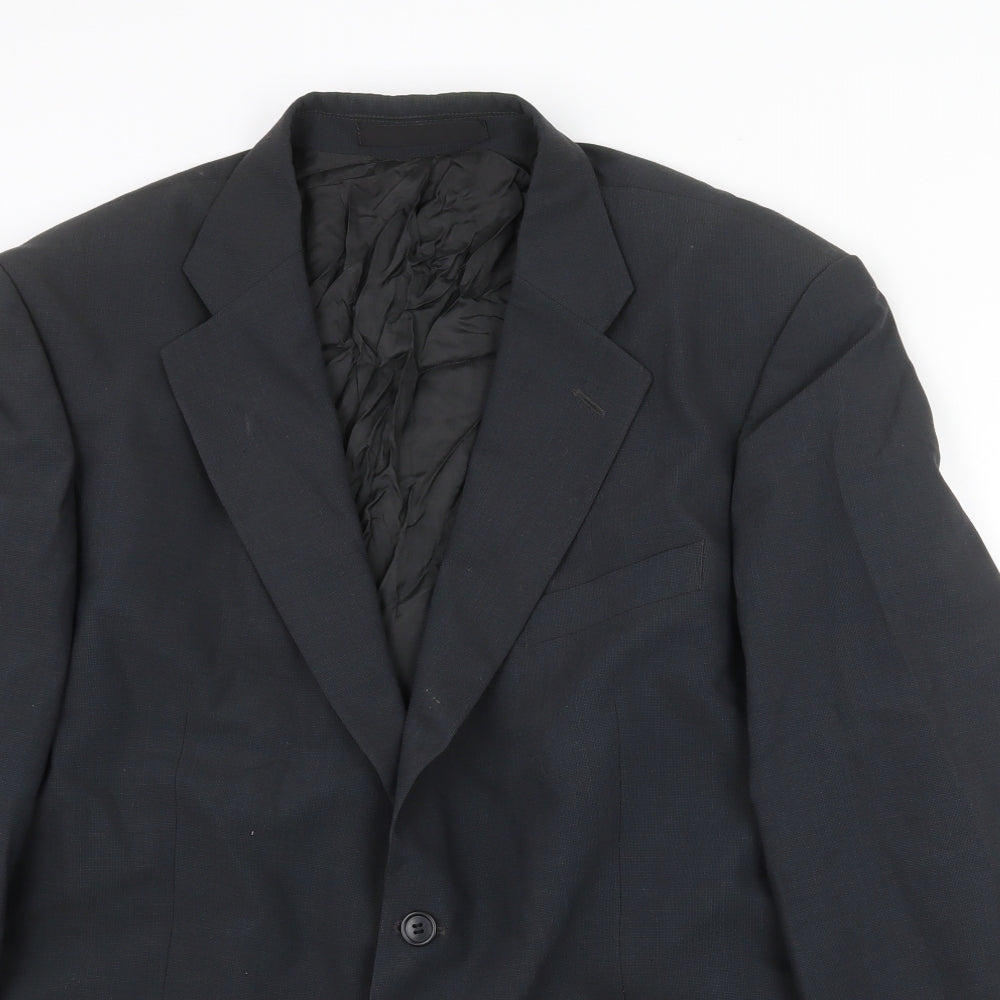 Marks and Spencer Mens Grey Polyester Jacket Suit Jacket Size 44 Regular