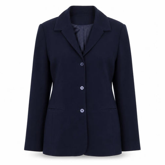 AMARANTO Womens Blue Jacket Blazer Size 12 Button
