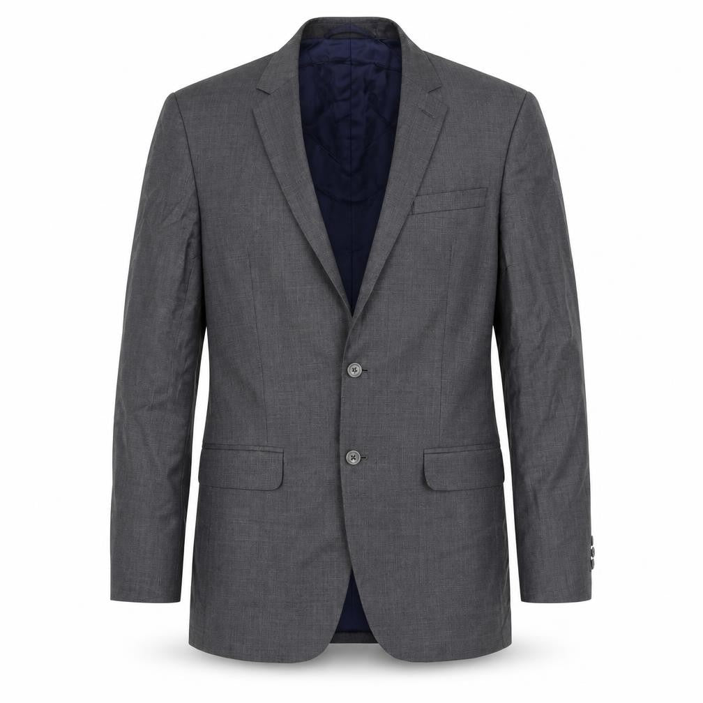 DAVID KOKE Mens Grey Polyester Jacket Suit Jacket Size 44 Regular