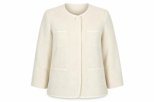 Paul Costelloe Womens White Cotton Jacket Blazer Size M